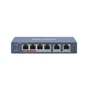 SWITCH 4P POE 2 UP LINK. 1P HIPOE 60W HIKVISION
