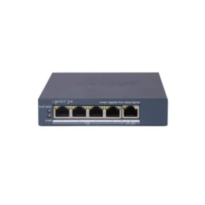 SWITCH 4 PUERTOS POE ALL 1000M (1G) + 1 UP RJ45 GIGABITE 60W HIKVISION ADMINISTRABLE