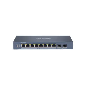 SWITCH 8 PUERTOS POE 2 PUERTOS 1000M Y 1P FIBRA ADMINISTRABLE HIKVISION